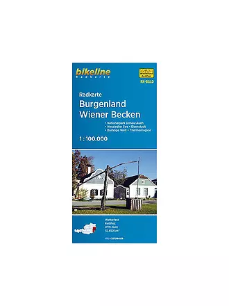 ESTERBAUER | Wanderkarte Bikeline Burgenland - Wiener Becken | keine Farbe
