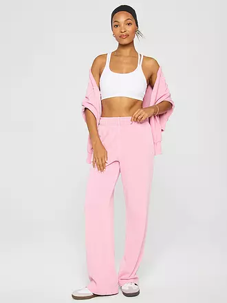 FABLETICS | Damen Fitnesshose Year Round Terry Wide Leg | rosa