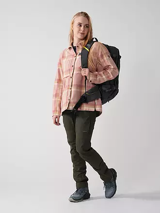 FJÄLLRÄVEN | Damen Outdoor Bluse Singi Flannel Overshirt | beige
