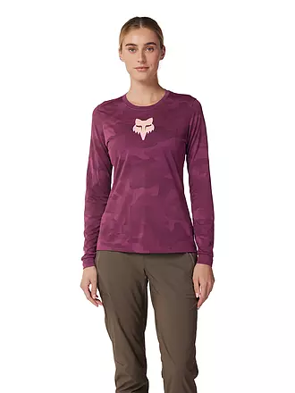 FOX | Damen Radshirt  Langarm-Jersey Ranger TruDri™ | beere