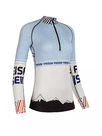 FREISEIN | Damen UNterzieh Zipshirt FlyingCabin | hellblau