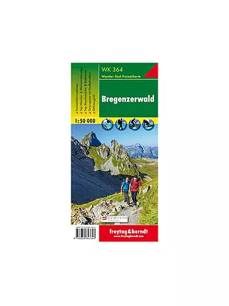 FREYTAG & BERNDT | Wanderkarte WK 364 Bregenzerwald, 1:50.000 | keine Farbe