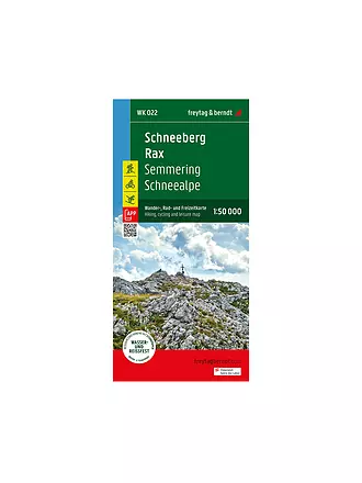 FREYTAG & BERNDT | Wanderkarte WK 022-24 Schneeberg - Rax, 1:50.000 | 