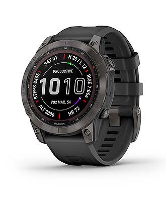 GARMIN | GPS-Sportuhr Fenix 7 Sapphire Solar | schwarz