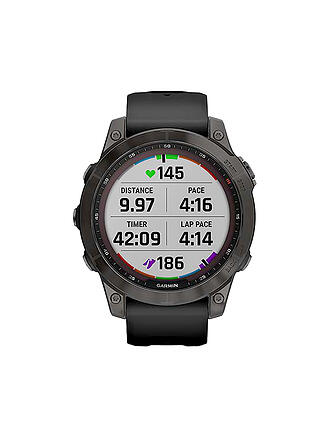 GARMIN | GPS-Sportuhr Fenix 7 Sapphire Solar | schwarz