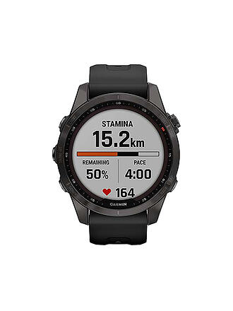 GARMIN | GPS-Sportuhr Fenix 7S Sapphire Solar | grau