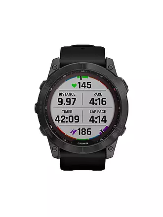 GARMIN | GPS-Sportuhr Fenix 7X Sapphire Solar | grau