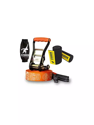 GIBBON SLACKLINES | Slackline Travel Line Treewear Set | braun