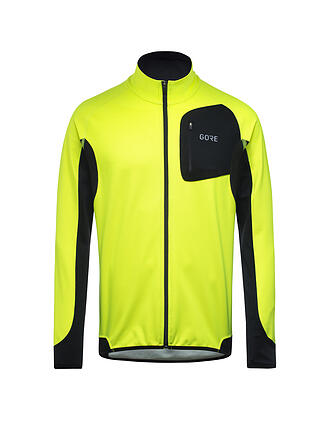 GORE | Herren Laufjacke R3 Partial GORE® WINDSTOPPER® | gelb