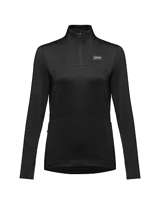 GOREWEAR | Damen Laufshirt Everyday Thermo 1/4 Zip | schwarz