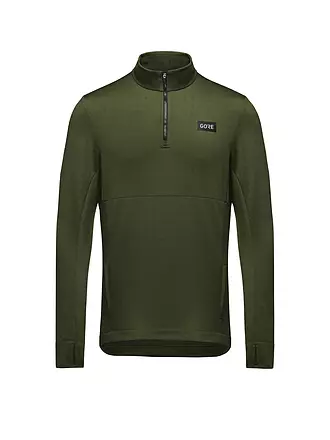 GOREWEAR | Herren Laufshirt Everyday Thermo 1/4-Zip | olive