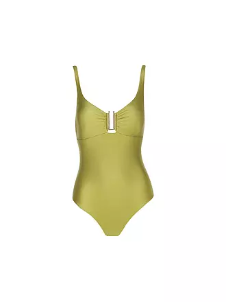 HOT STUFF | Damen Badeanzug mit Spange | gelb