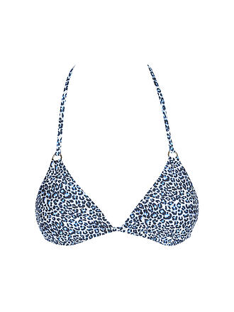 HOT STUFF | Damen Bikini Triangel Flower Power | blau