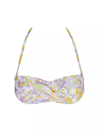 HOT STUFF | Damen Bikinioberteil Bandeau Print | hellgrün