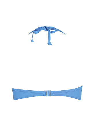 HOT STUFF | Damen Bikinioberteil Bandeau Solids | blau