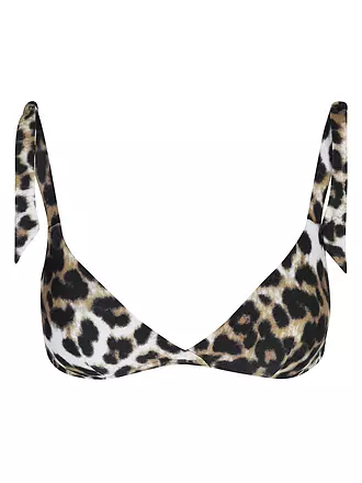 HOT STUFF | Damen Bikinioberteil mit Maschen Print | dunkelblau