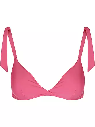 HOT STUFF | Damen Bikinioberteil mit Maschen Solids | pink