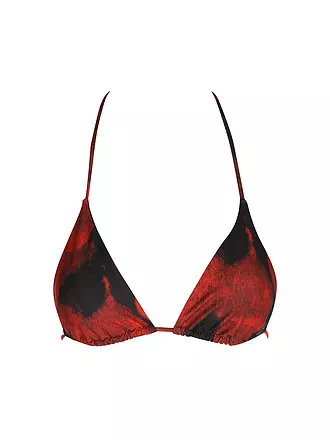 HUGO | Damen Bikinioberteil Tie Dye Triangel | rot
