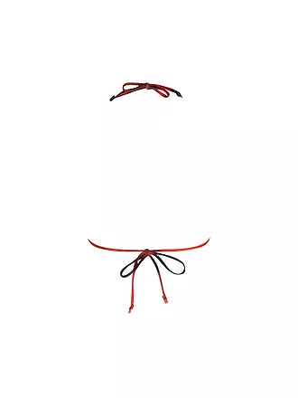 HUGO | Damen Bikinioberteil Tie Dye Triangel | rot