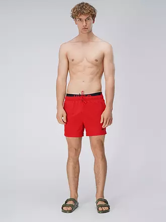 HUGO | Herren Badeshort Flex | rot