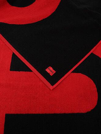HUGO | Strandtuch Logo | rot