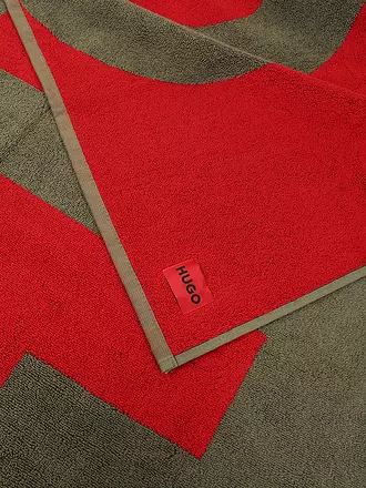HUGO | Strandtuch Logo | schwarz