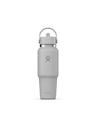 HYDRO FLASK | Trinkflasche 32oz Wide Mouth Travel Bottle with Flex Straw Cap | hellgrün