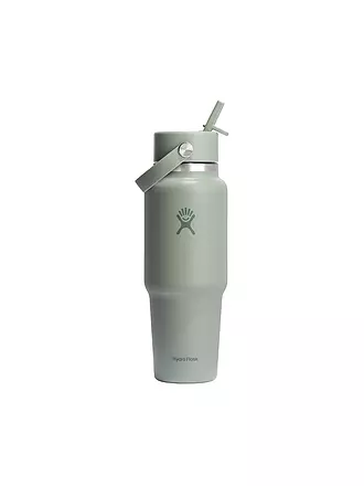 HYDRO FLASK | Trinkflasche 32oz Wide Mouth Travel Bottle with Flex Straw Cap | olive