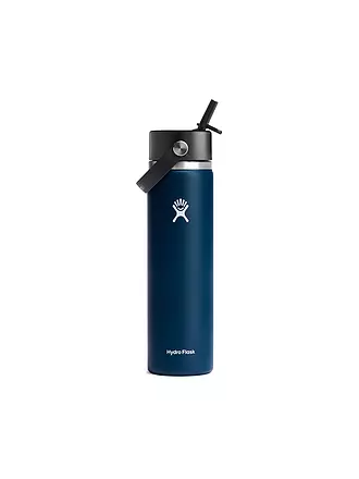 HYDRO FLASK | Trinkflasche Wide Flex Straw Cap 24 oz (710 ml) | dunkelblau
