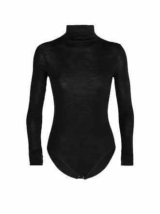 ICEBREAKER | Damen Bodysuit Merino Queens | schwarz