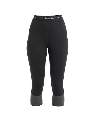 ICEBREAKER | Damen Tight 200 ZoneKnit™ Merino 3/4 | schwarz