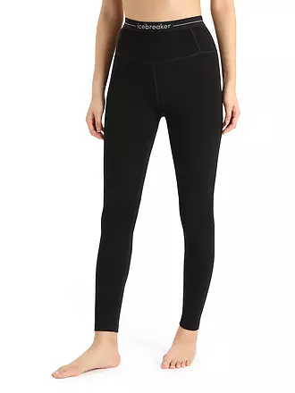 ICEBREAKER | Damen Tight 260 Tech Merino High Rise | schwarz