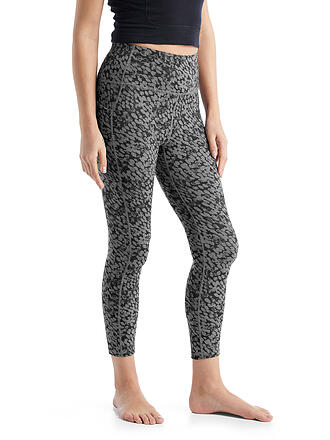 ICEBREAKER | Damen Tight Merino Fastray High Rise Forest Shadows | grau