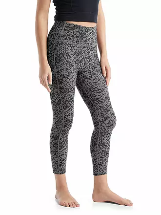 ICEBREAKER | Damen Tight Merino Fastray High Rise Forest Shadows | grau