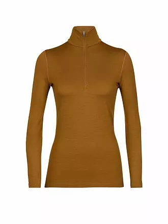 ICEBREAKER | Damen Unterziehshirt 260 Tech Halfzip | camel