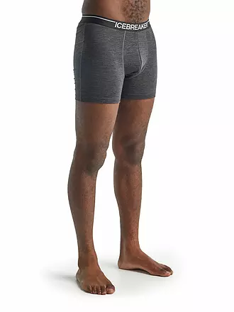 ICEBREAKER | Herren Boxershort Merino Anatomica | schwarz