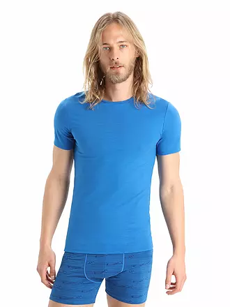 ICEBREAKER | Herren Funktionsshirt Anatomica Crewe BF 150 | blau