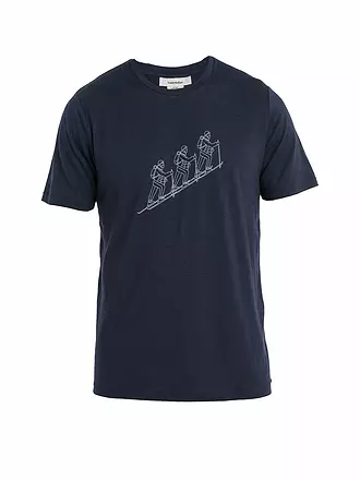 ICEBREAKER | Herren Funktionsshirt Merino 150 Tech Lite II Natural Ski | dunkelblau