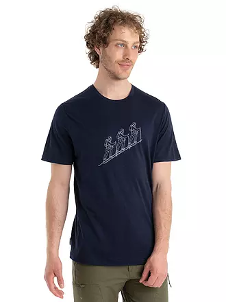 ICEBREAKER | Herren Funktionsshirt Merino 150 Tech Lite II Natural Ski | dunkelblau