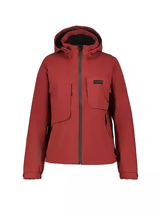 ICEPEAK | Damen Wanderjacke Brilliant Shell Hoodie | dunkelrot
