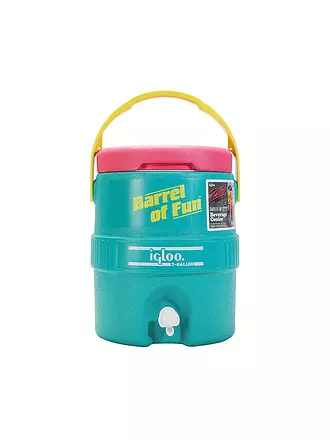 IGLOO | Retro-Getränkespender Barrel of Fun (2 Gallonen) | petrol