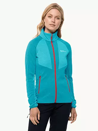 JACK WOLFSKIN | Damen Fleecejacke Blattsteig | türkis
