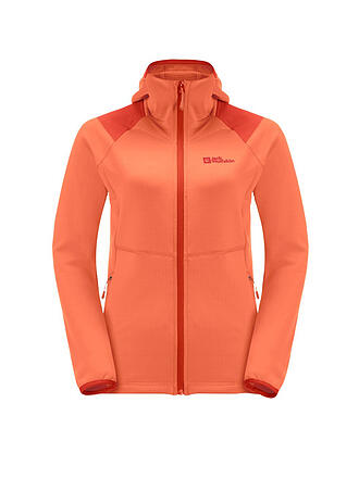 JACK WOLFSKIN | Damen Fleecejacke Kolbenberg Hooded | koralle