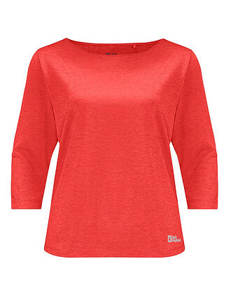JACK WOLFSKIN | Damen Funktionsshirt Jwp 3/4 | rot