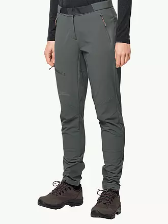 JACK WOLFSKIN | Damen Softshell Wanderhose Ziegspitz | olive