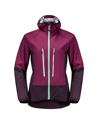 JACK WOLFSKIN | Damen Softshelljacke Alpspitze Hoodie | beere