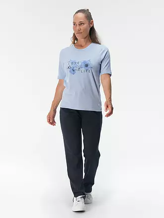 JOY | Damen T-Shirt Luzie in Love with Life | hellblau