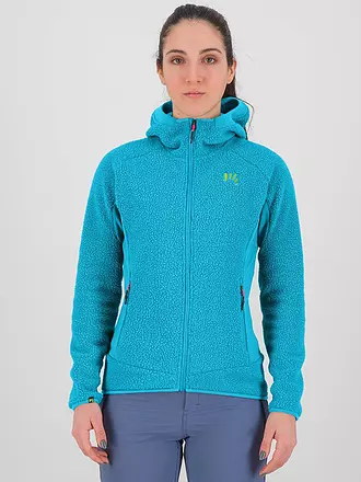 KARPOS | Damen Fleecejacke Polartec Hoodie | blau