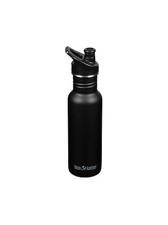 KLEAN KANTEEN | Edelstahl Trinkflasche Classic 532ml Sport Cap Black | schwarz