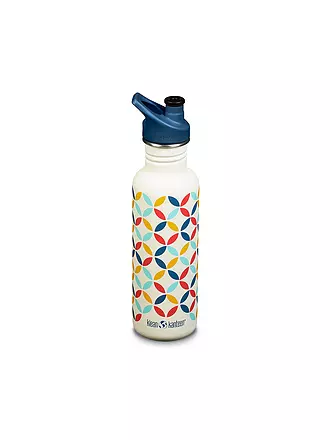 KLEAN KANTEEN | Edelstahl Trinkflasche Classic 800ml Sport Cap Hawaiian Ocean | bunt